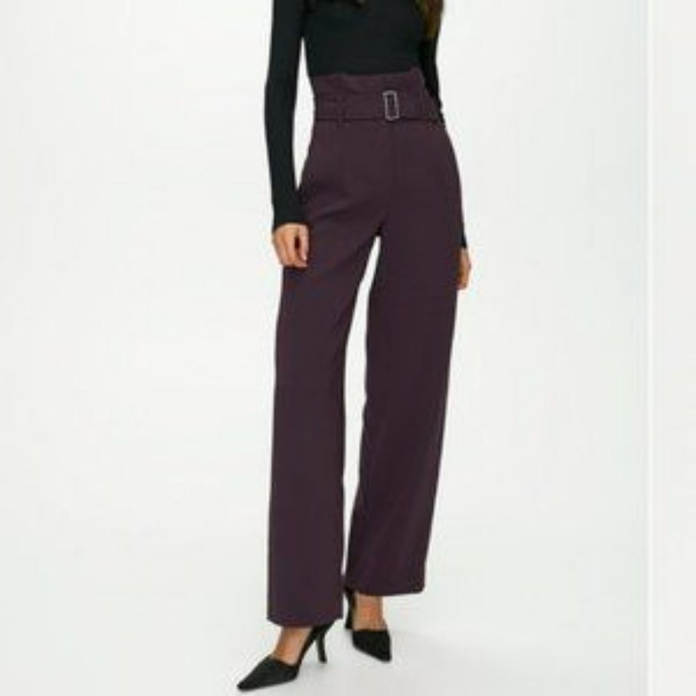 Aritzia Babaton High-Waisted Wide Leg Power Pant